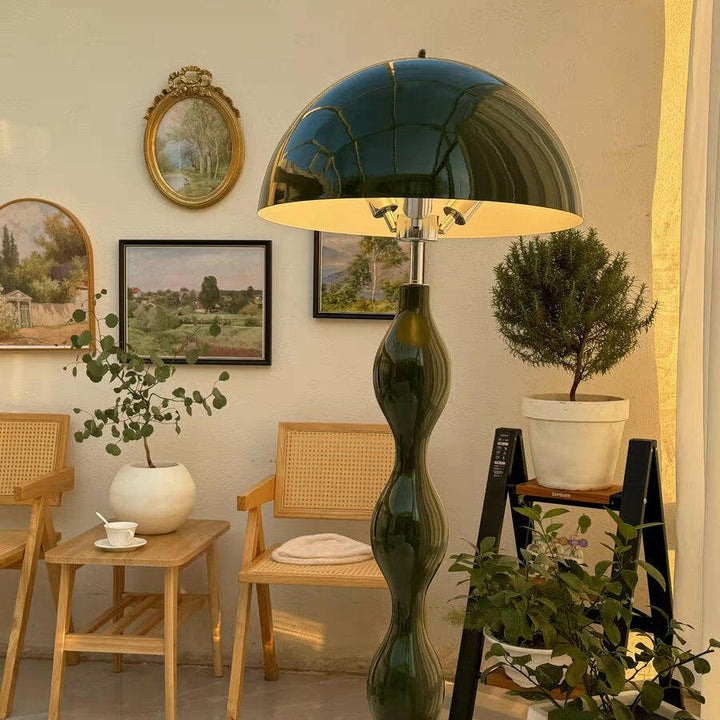 Retro Drop Arc Metal Floor Lamp