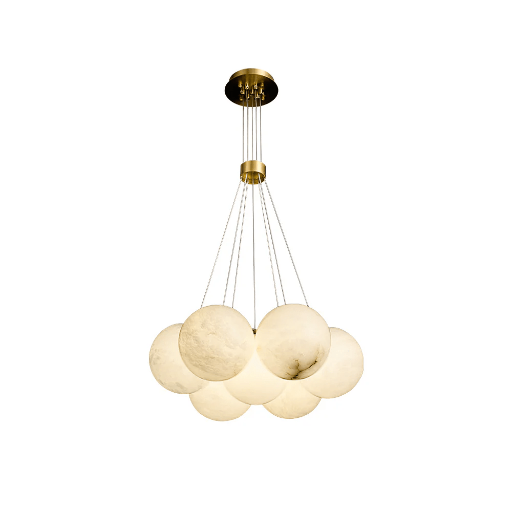 Alabaster Balls Chandelier-Artelux Atelier