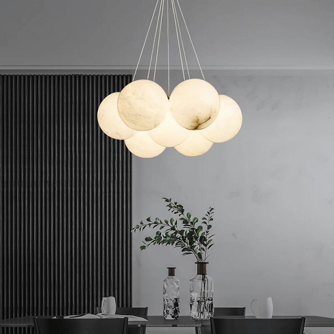Alabaster Balls Chandelier-Artelux Atelier