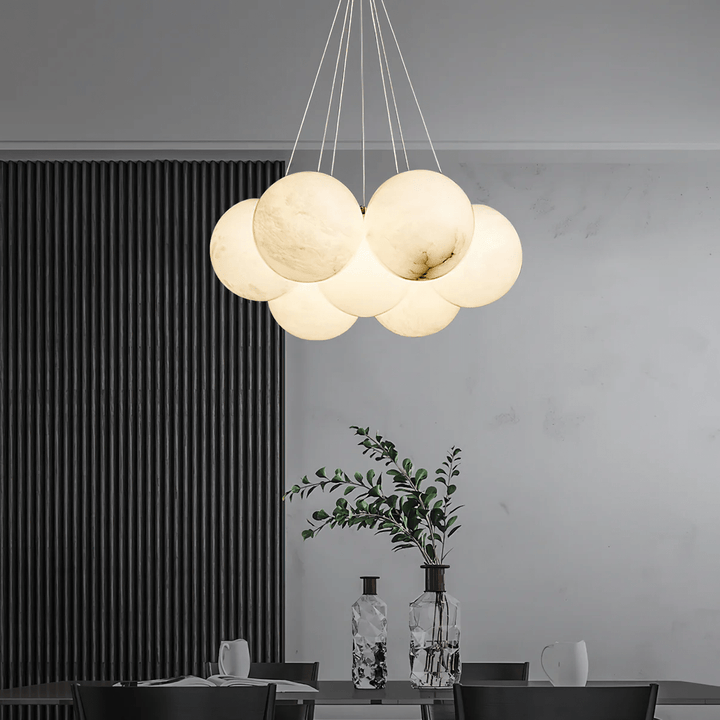 Alabaster Balls Chandelier-Artelux Atelier