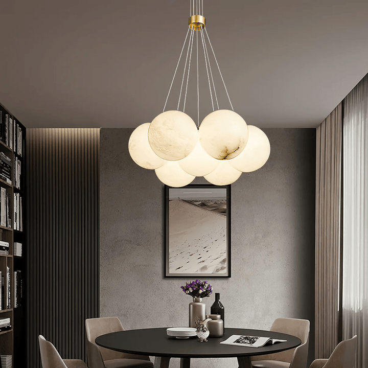 Alabaster Balls Chandelier-Artelux Atelier