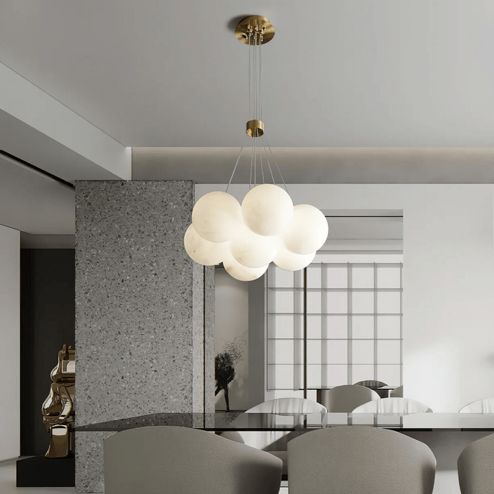 Alabaster Balls Chandelier-Artelux Atelier