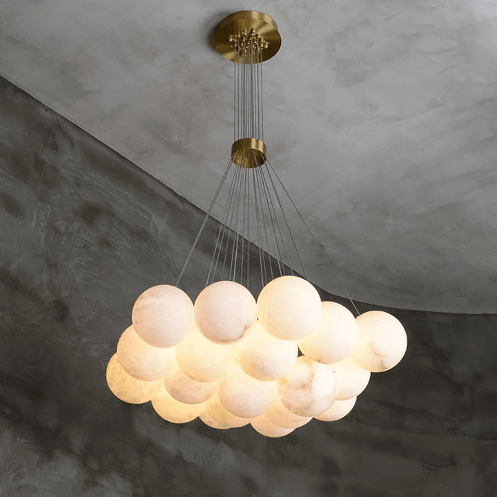 Alabaster Balls Chandelier-Artelux Atelier