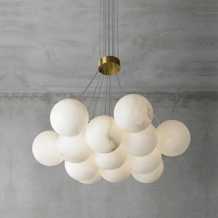Alabaster Balls Chandelier-Artelux Atelier