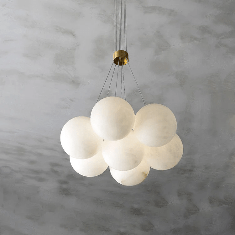 Alabaster Balls Chandelier-Artelux Atelier