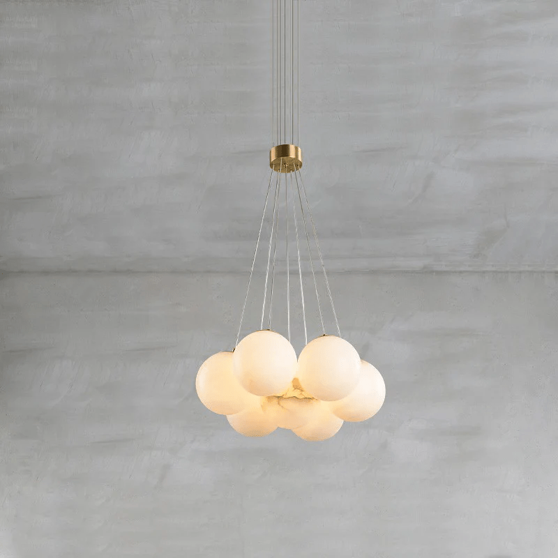 Alabaster Balls Chandelier-Artelux Atelier