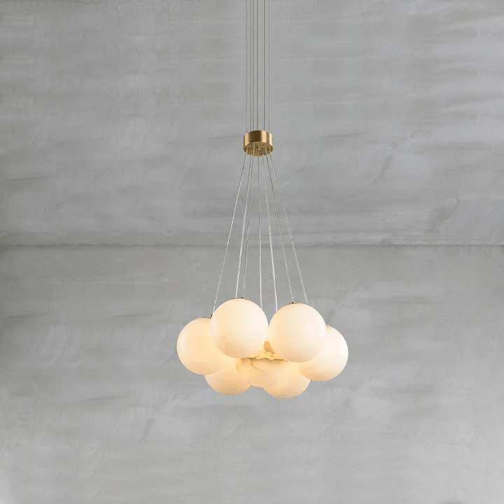 Alabaster Balls Chandelier-Artelux Atelier