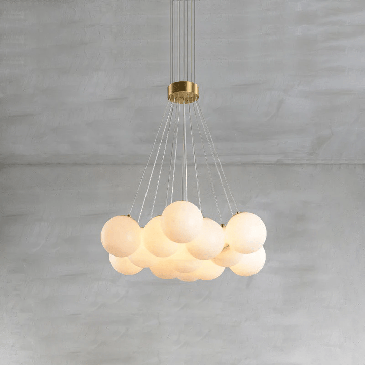 Alabaster Balls Chandelier-Artelux Atelier