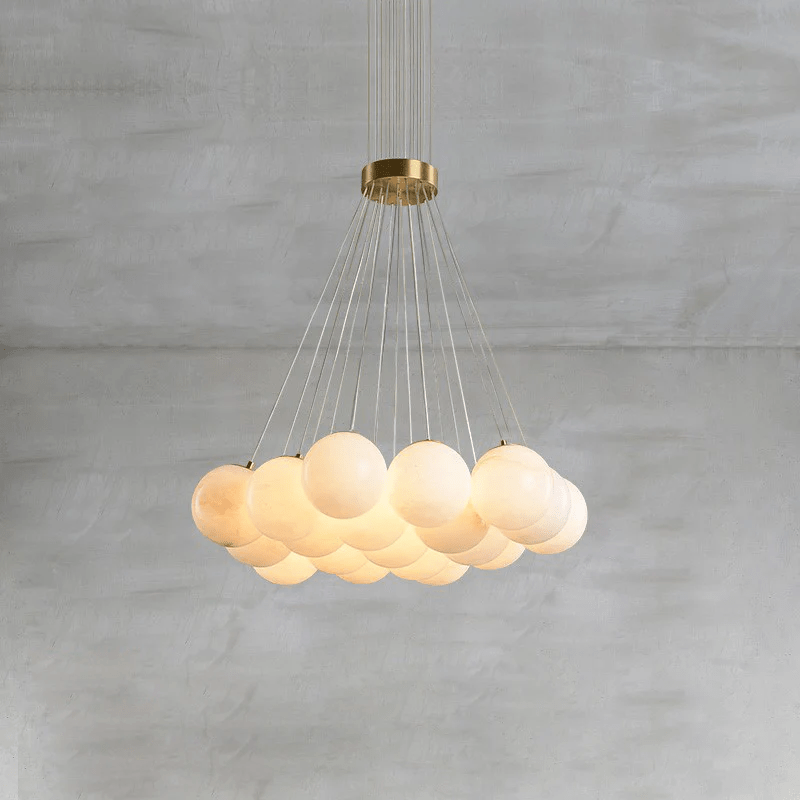 Alabaster Balls Chandelier-Artelux Atelier