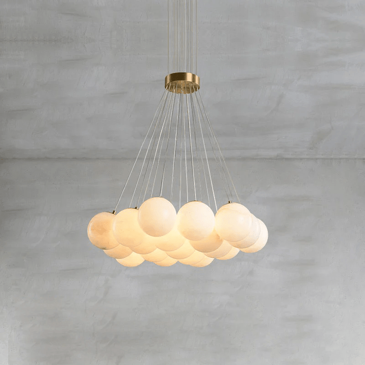 Alabaster Balls Chandelier-Artelux Atelier
