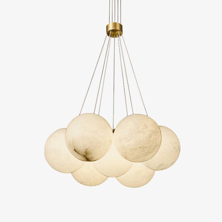 Alabaster Balls Chandelier-Artelux Atelier