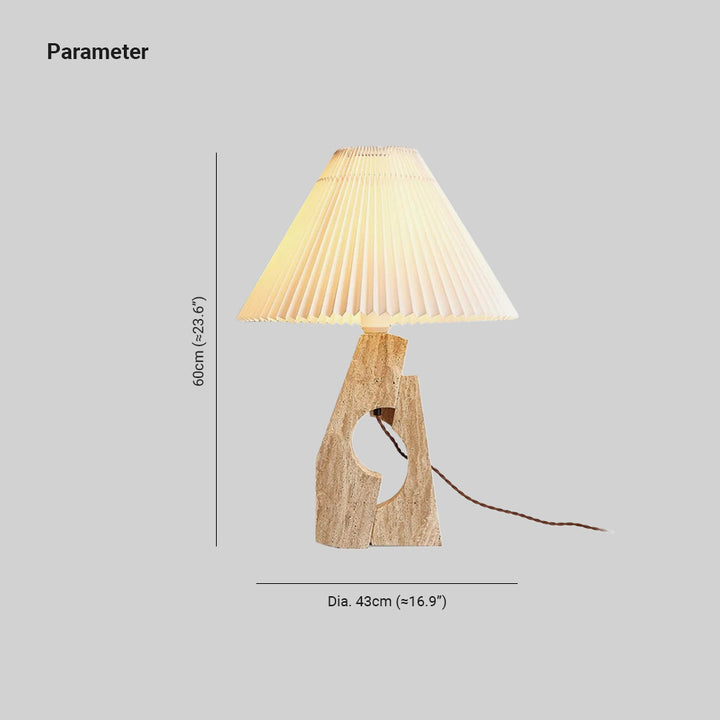 Artelux Stone Pillar Table Lamp
