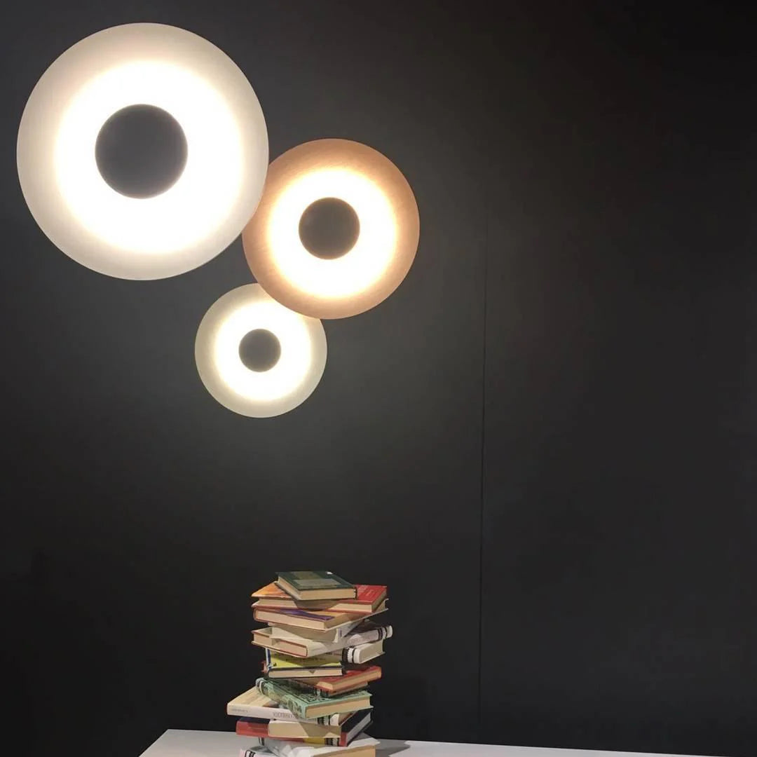 Modern wall lights with circular design 