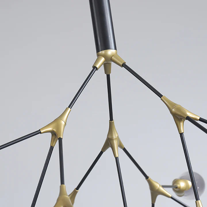 Muse Modern Sputnik Brass Chandelier