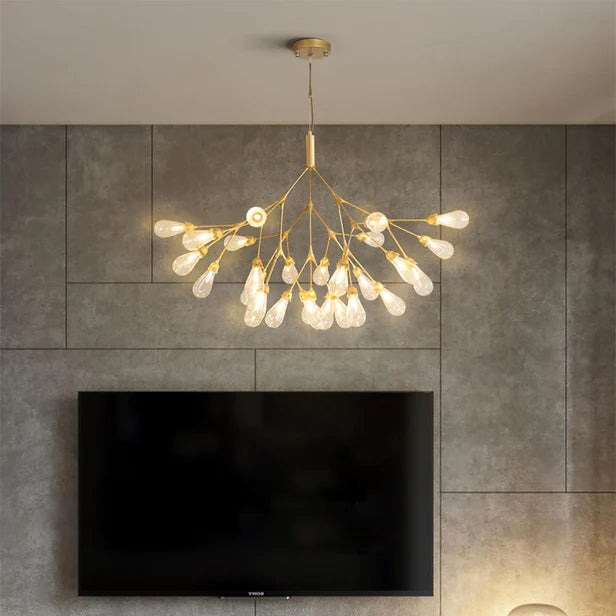 Muse Modern Sputnik Brass Chandelier