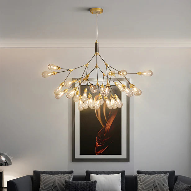Muse Modern Sputnik Brass Chandelier