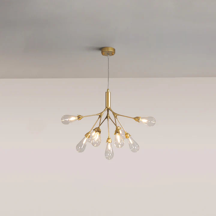 Muse Modern Sputnik Brass Chandelier
