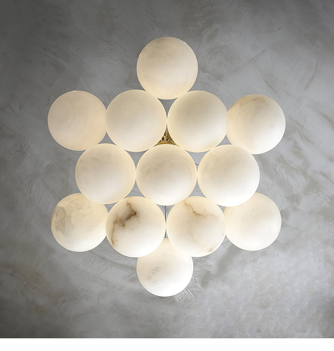 Alabaster Balls Chandelier-Artelux Atelier