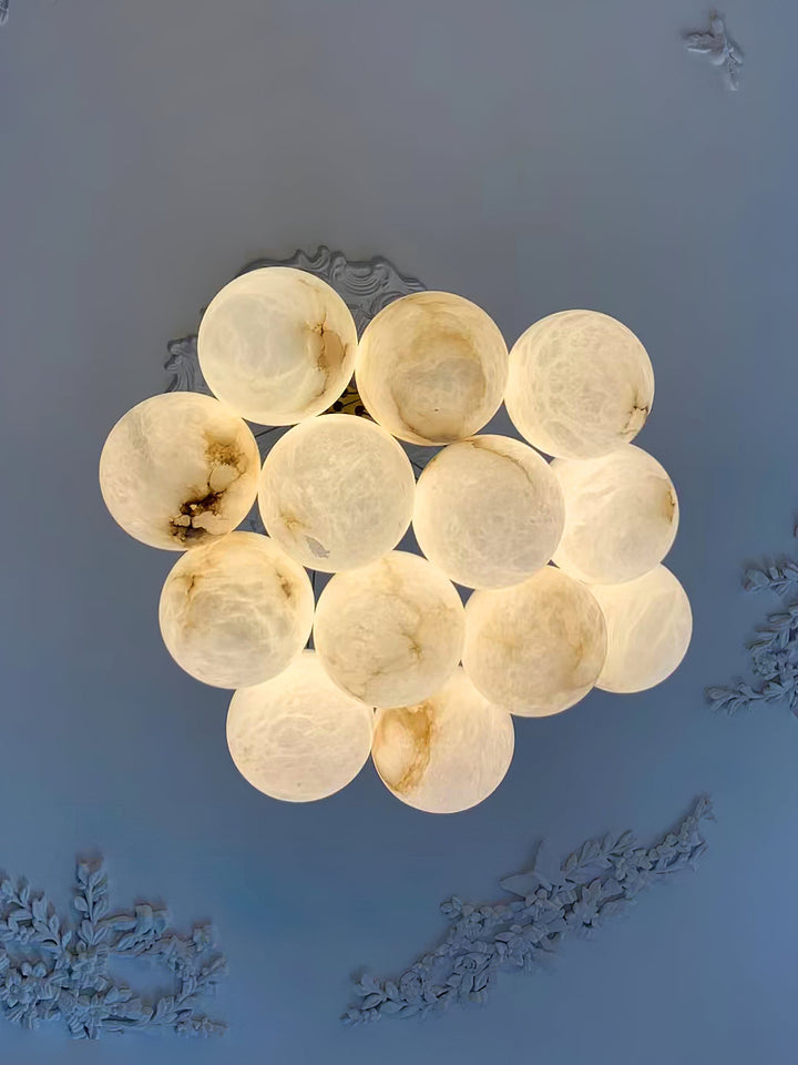 Alabaster Balls Chandelier-Artelux Atelier