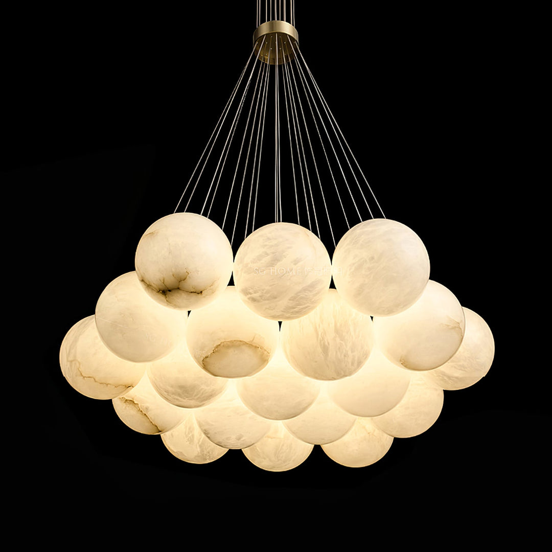 Alabaster Balls Chandelier-Artelux Atelier