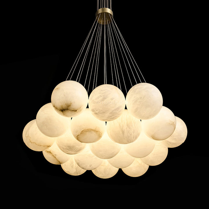 Alabaster Balls Chandelier-Artelux Atelier