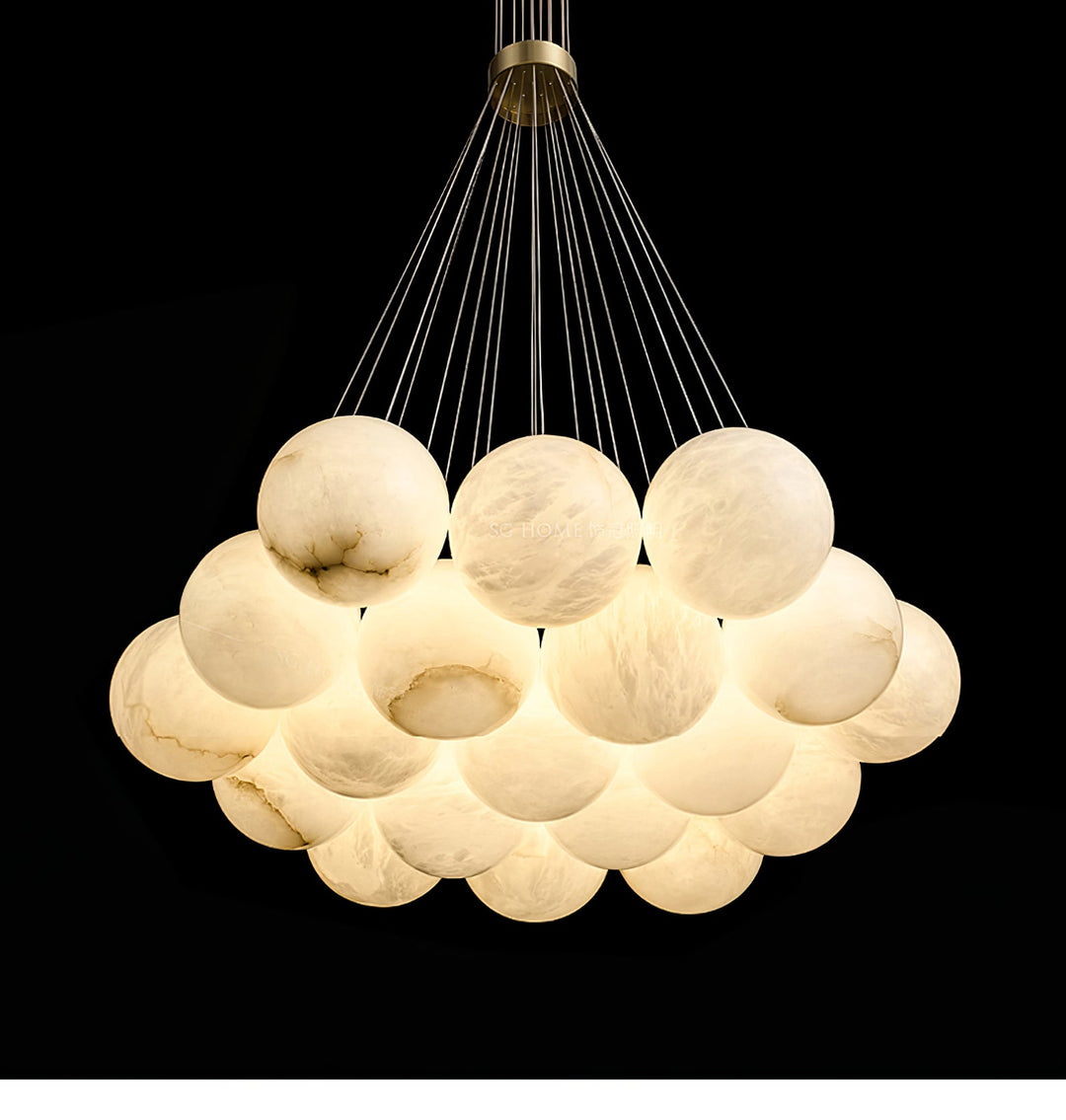 Alabaster Balls Chandelier-Artelux Atelier