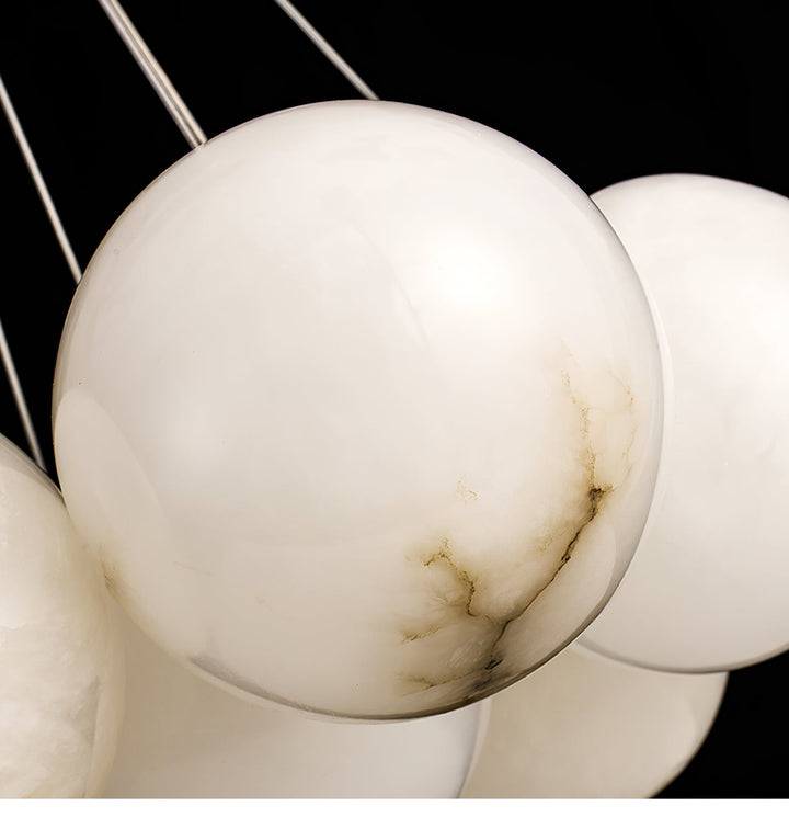 Alabaster Balls Chandelier-Artelux Atelier