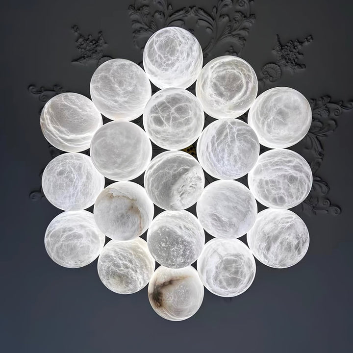 Alabaster Balls Chandelier-Artelux Atelier