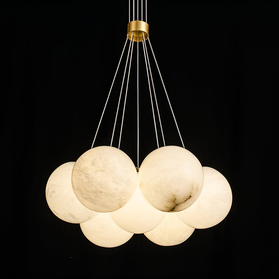 Alabaster Balls Chandelier-Artelux Atelier