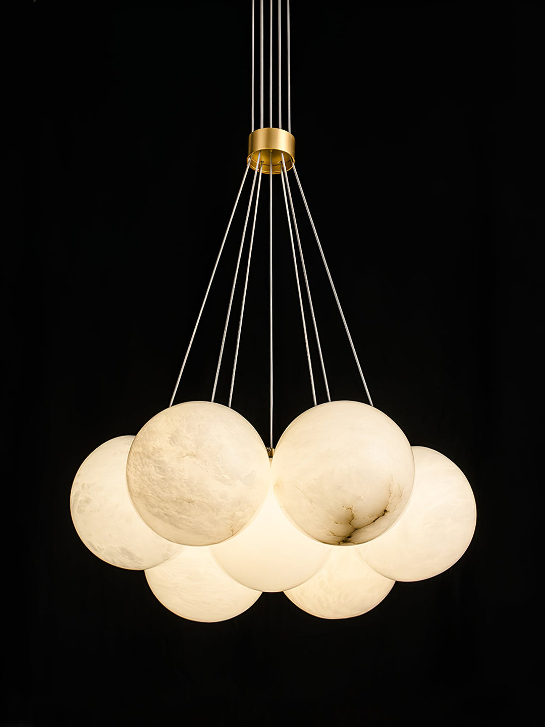 Alabaster Balls Chandelier-Artelux Atelier