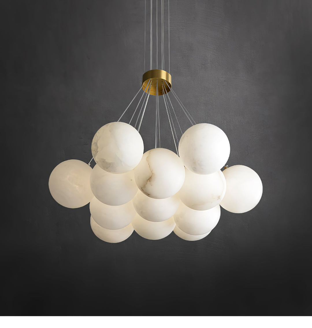 Alabaster Balls Chandelier-Artelux Atelier