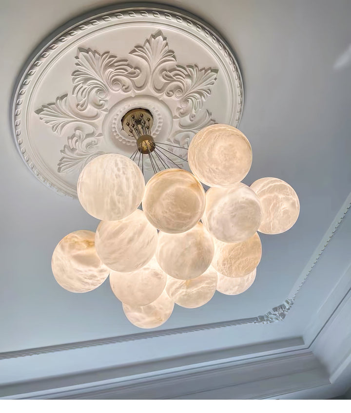 Alabaster Balls Chandelier-Artelux Atelier