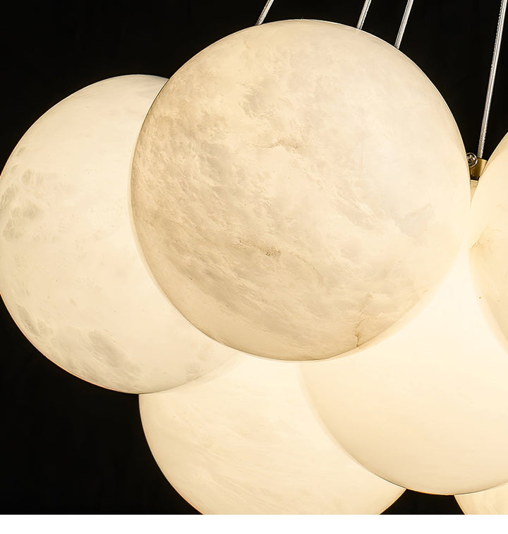 Alabaster Balls Chandelier-Artelux Atelier