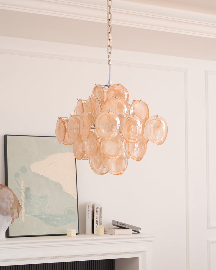 Aurelia Apricot Murano Glass Chandelier-Artelux Atelier