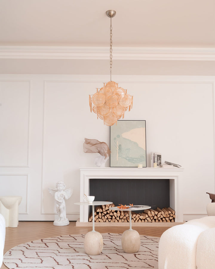 Aurelia Apricot Murano Glass Chandelier-Artelux Atelier