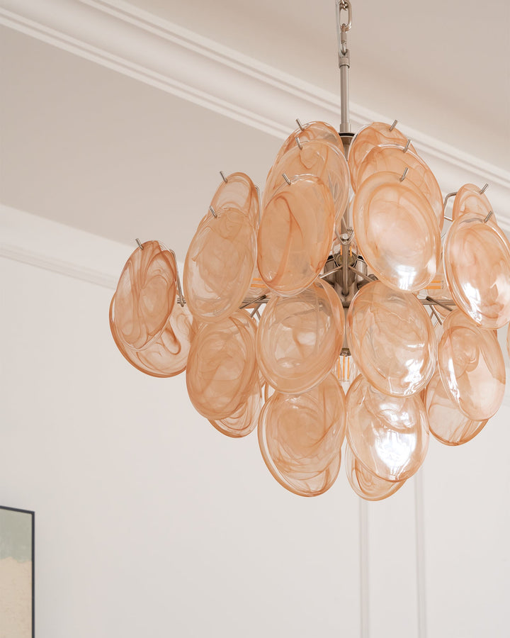 Aurelia Apricot Murano Glass Chandelier-Artelux Atelier
