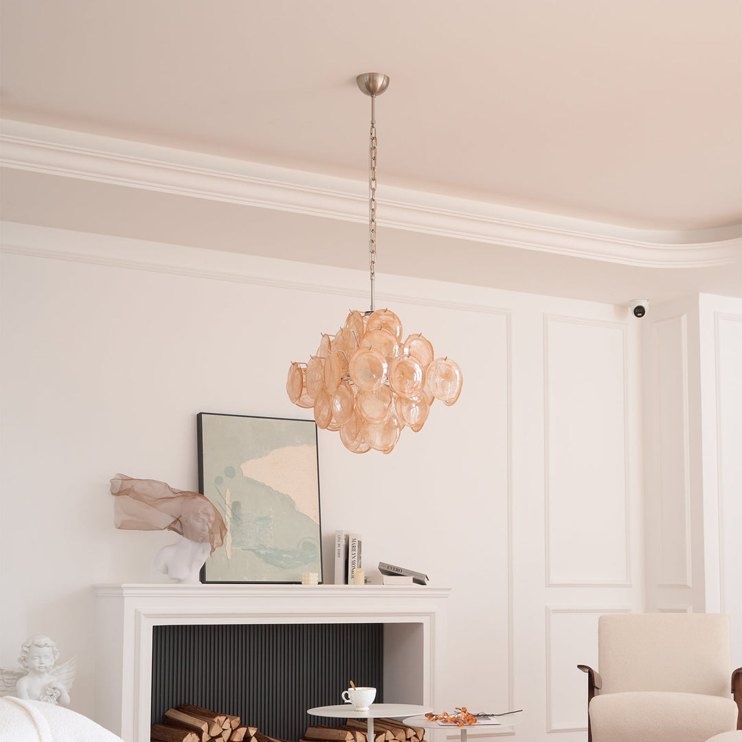 Aurelia Apricot Murano Glass Chandelier-Artelux Atelier
