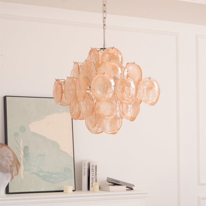 Aurelia Apricot Murano Glass Chandelier-Artelux Atelier
