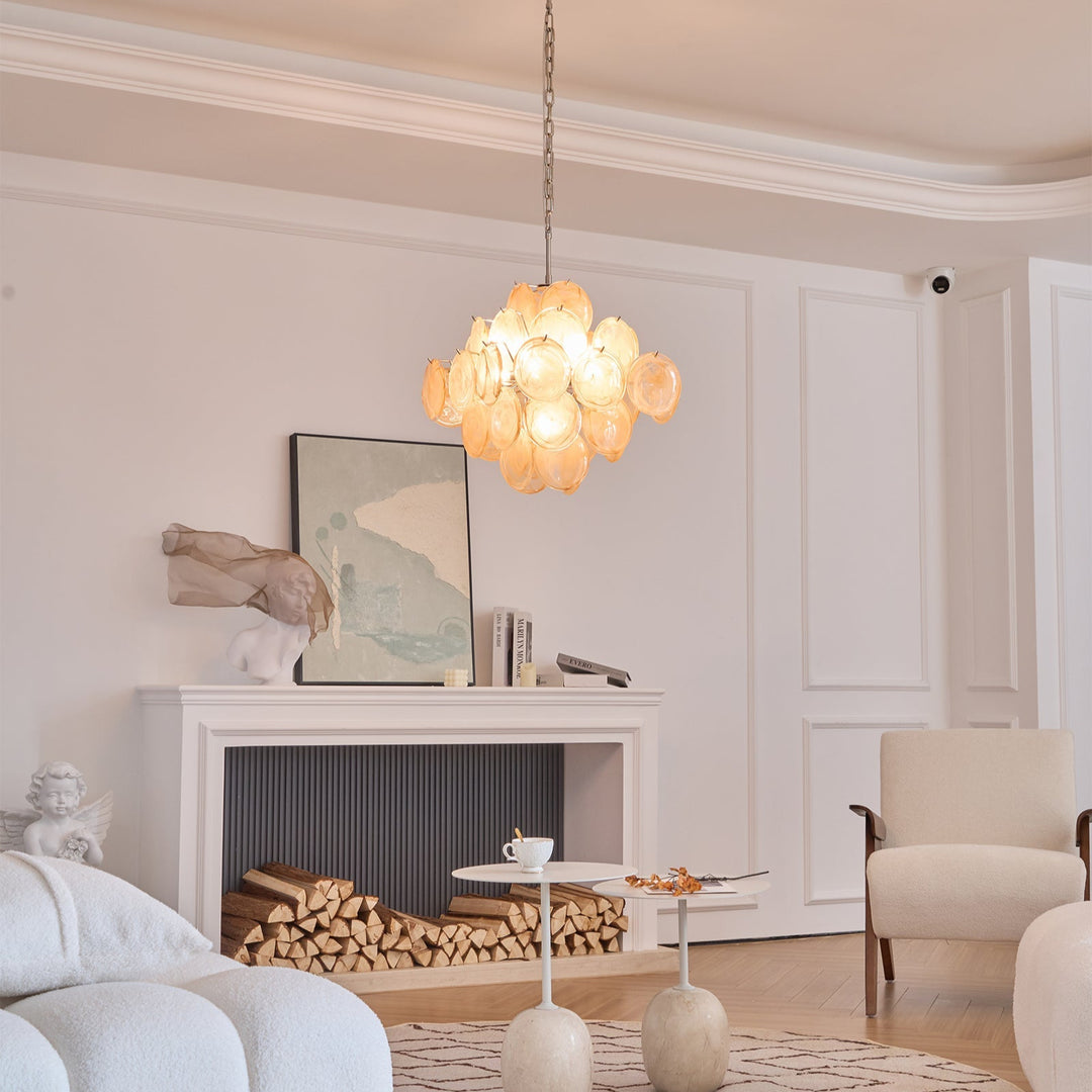 Aurelia Apricot Murano Glass Chandelier-Artelux Atelier