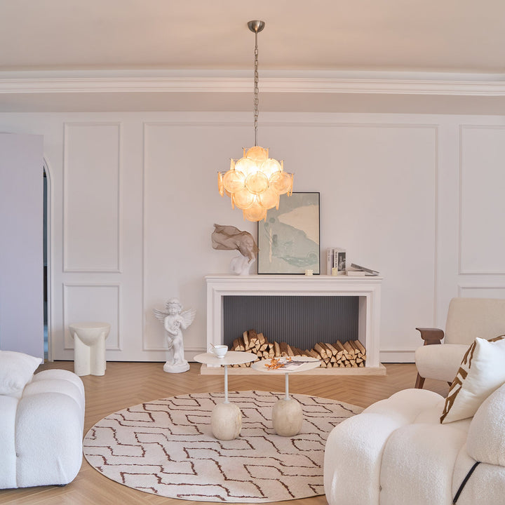 Aurelia Apricot Murano Glass Chandelier-Artelux Atelier