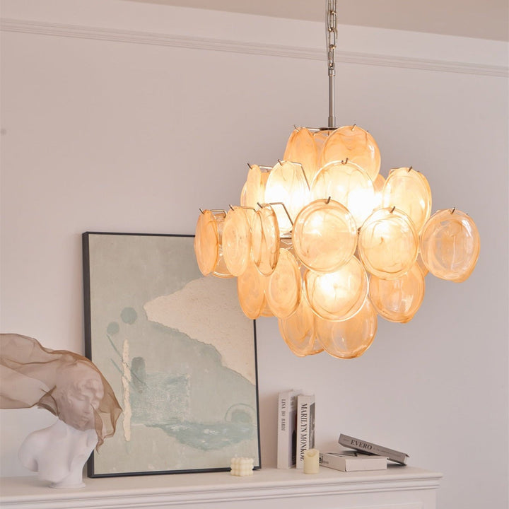 Aurelia Apricot Murano Glass Chandelier-Artelux Atelier
