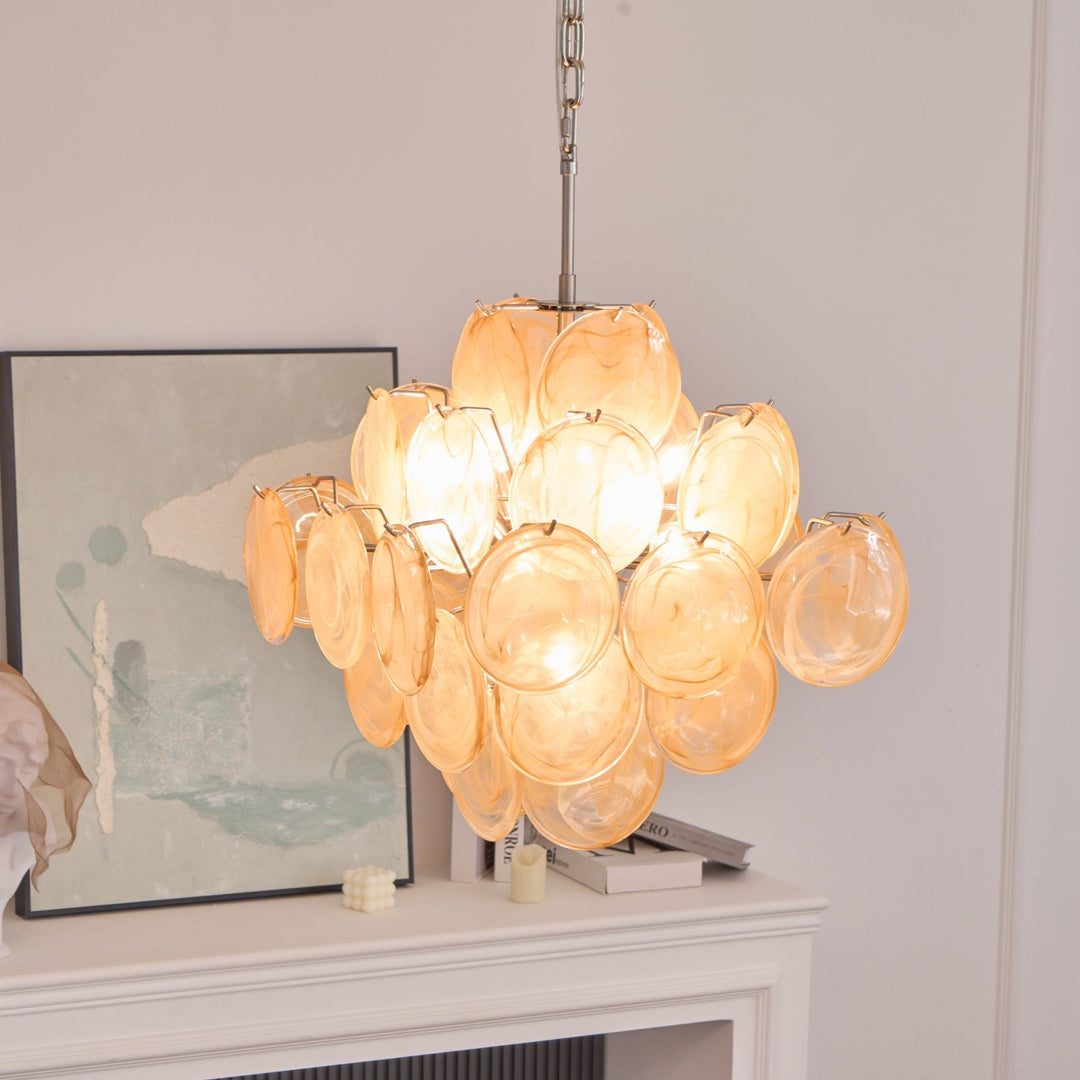 Aurelia Apricot Murano Glass Chandelier-Artelux Atelier