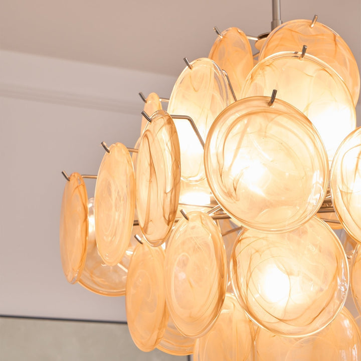 Aurelia Apricot Murano Glass Chandelier-Artelux Atelier