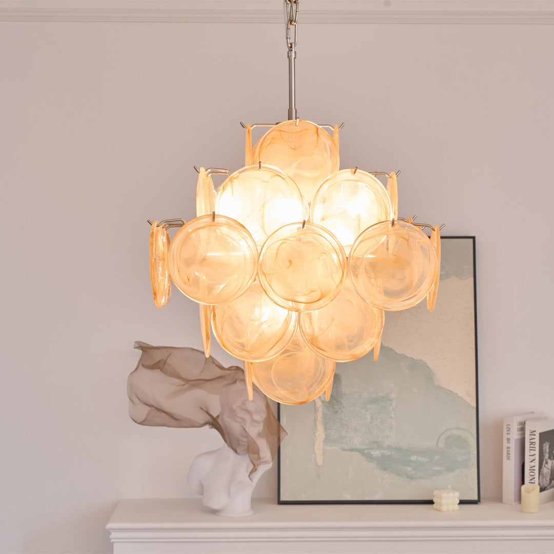 Aurelia Apricot Murano Glass Chandelier-Artelux Atelier