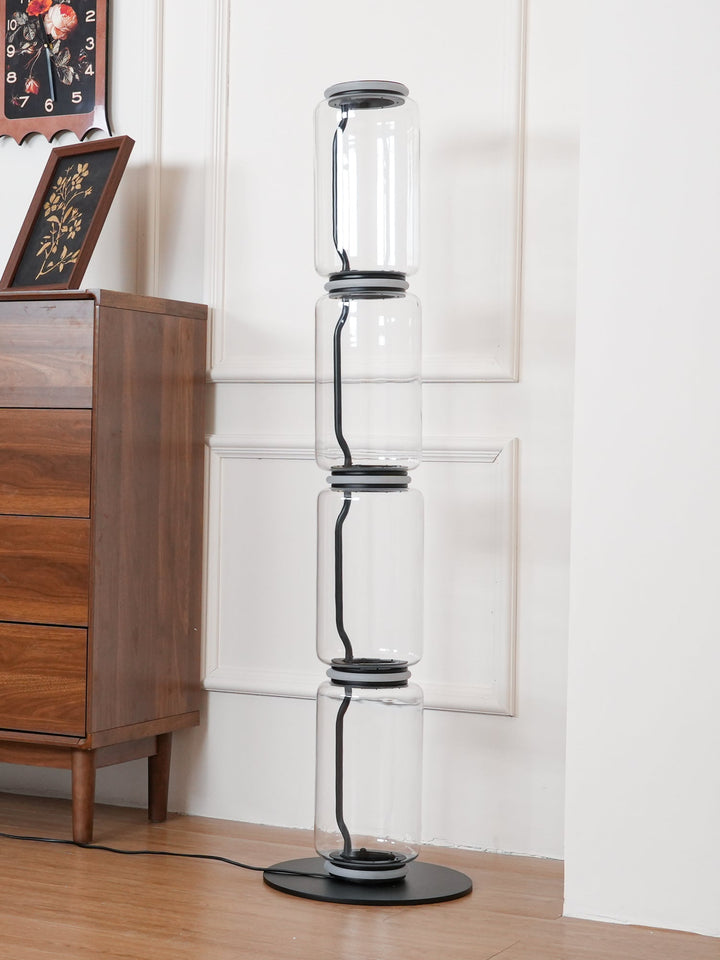 Bamboo Glass Floor Lamp-Artelux Atelier