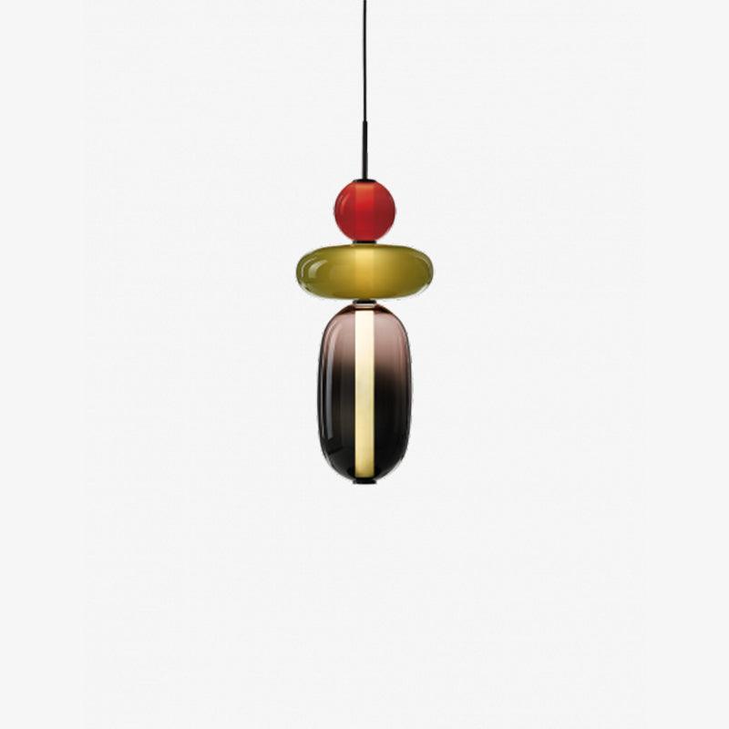 Amber Drop Glass Pendant Light-Artelux Atelier