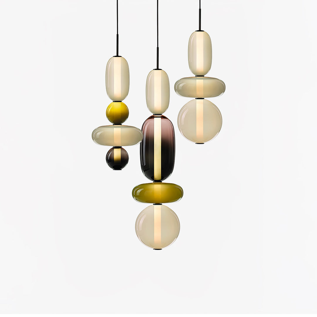 Amber Drop Glass Pendant Light-Artelux Atelier