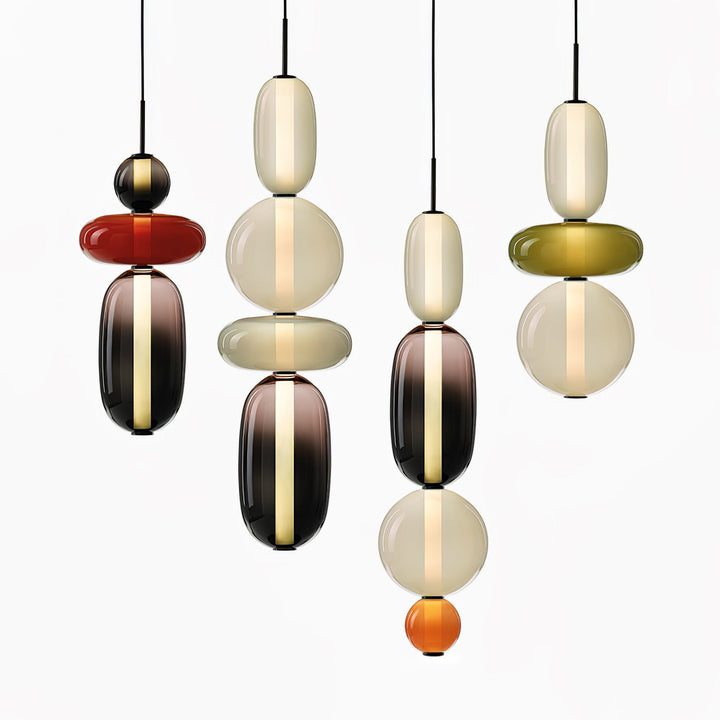 Amber Drop Glass Pendant Light-Artelux Atelier