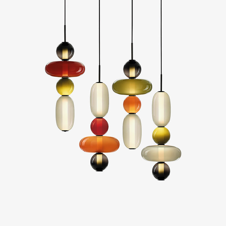 Amber Drop Glass Pendant Light-Artelux Atelier