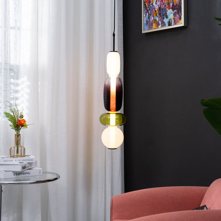 Amber Drop Glass Pendant Light-Artelux Atelier